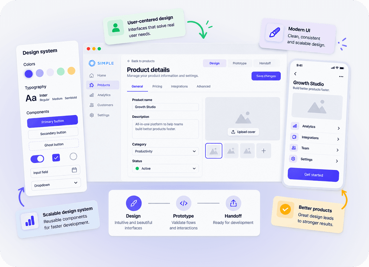 Product UX/UI Design
